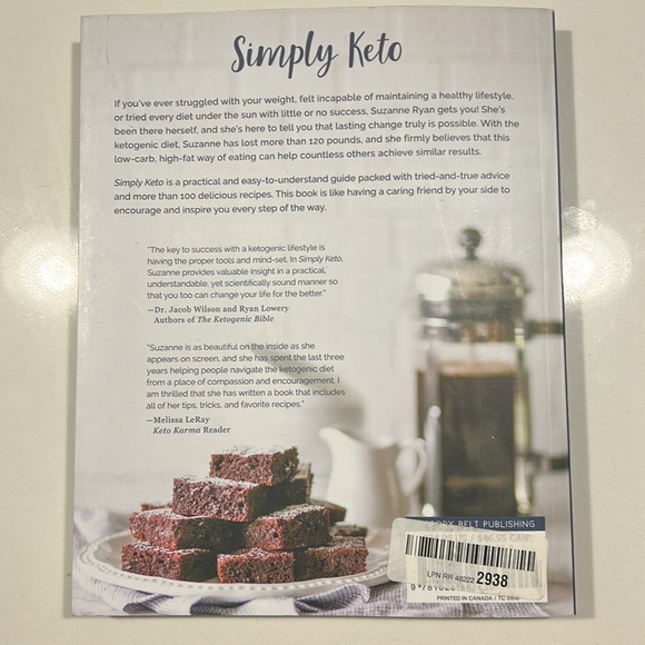 Simply Keto cookbook/ recipe book by Suzanne Ryan of Keto Karma - Picture 2 of 3